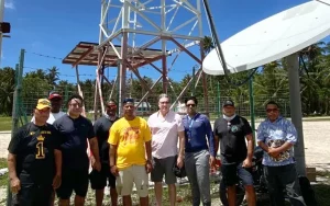 Intelsat Representatives visits NTA Majuro and Ene VSAT site on Arno Atoll